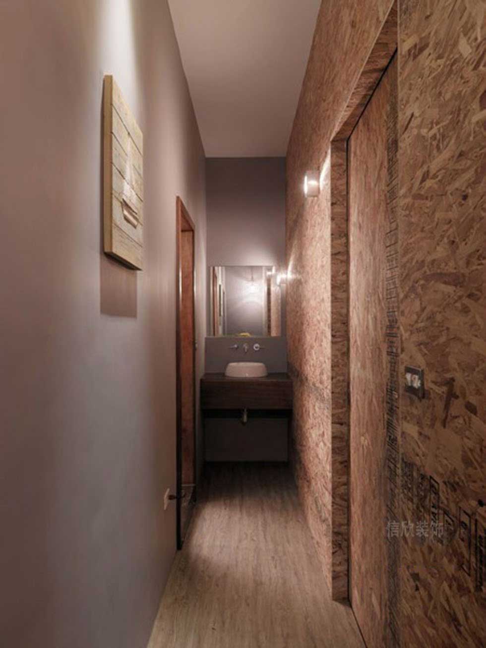 100平方理發(fā)店過道