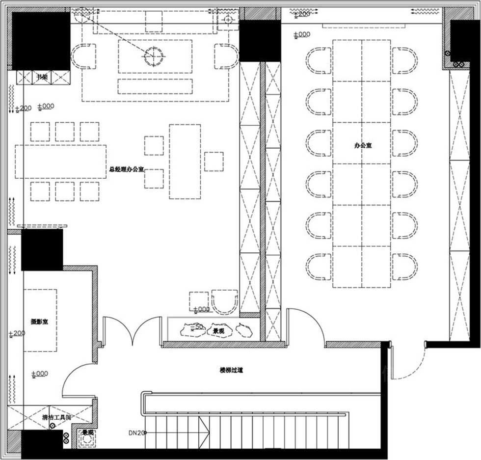 40平方米小辦公室平面設(shè)計圖