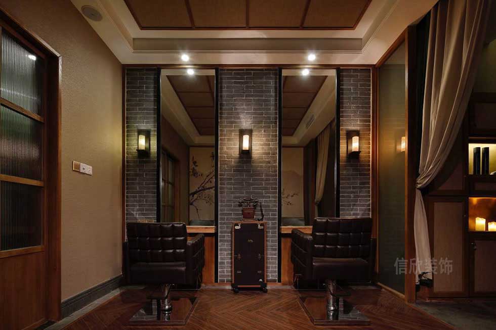 深圳鹽田美發店美發區裝修設計