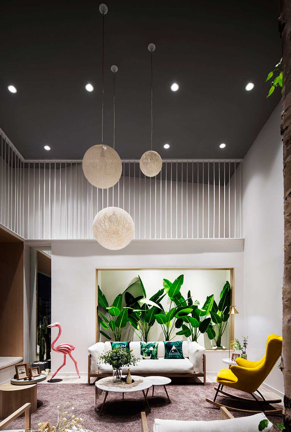 深圳美睫中心休息區(qū)裝修設計