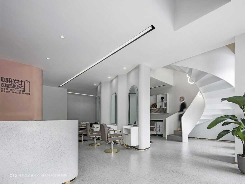 深圳羅湖時尚發型會所裝修剪發區實景案例 深圳羅湖時尚發型會所裝修剪發區實景案例