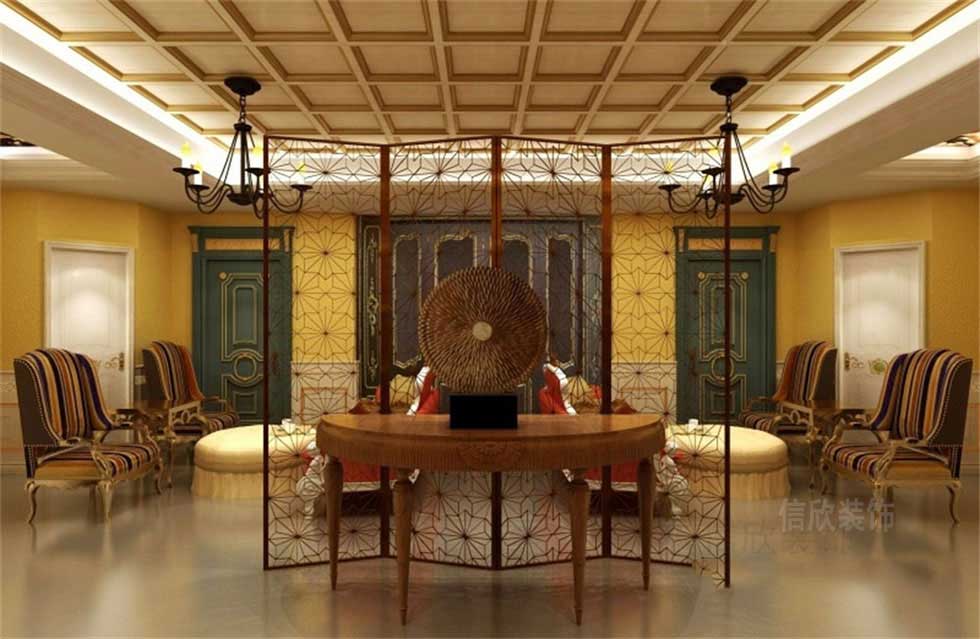 木門產(chǎn)品展廳洽談區(qū)裝修設計