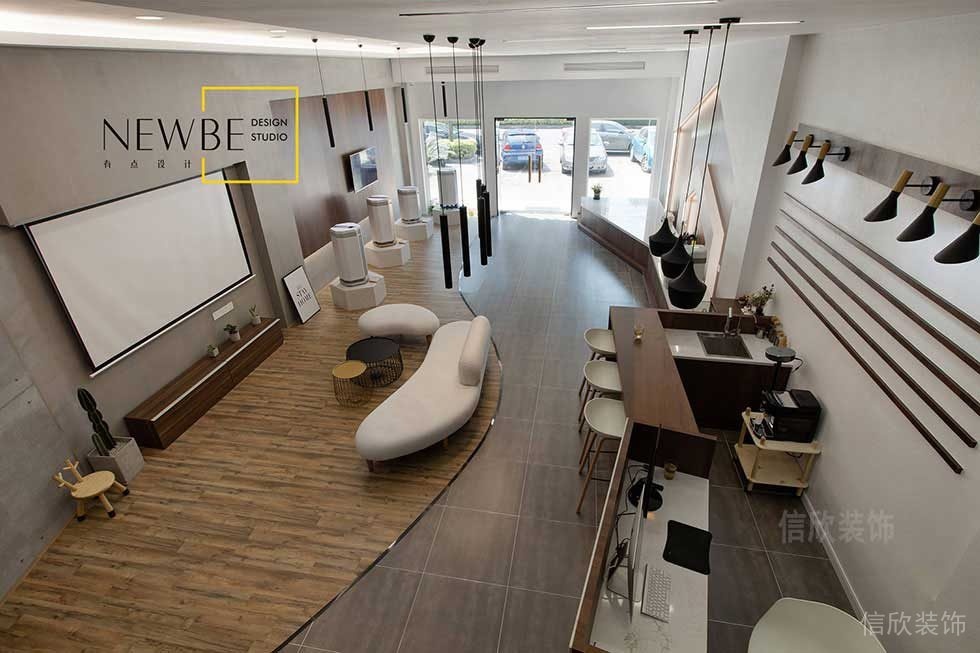 復古裝修弧線茶水間效果餐廳裝修圖