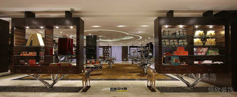 對(duì)稱式木質(zhì)墻體收納柜辦公室設(shè)計(jì)圖