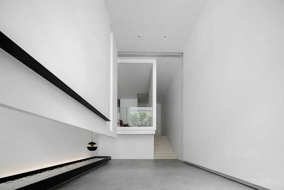 極簡風格辦公室大堂裝修圖