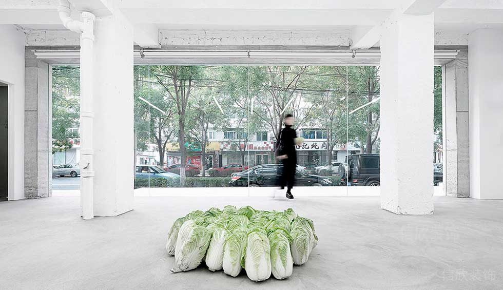 極簡風(fēng)格商務(wù)辦公室大堂效果圖