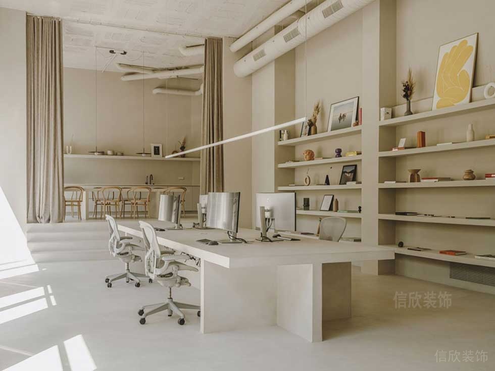 極簡風(fēng)格商務(wù)辦公室效果圖
