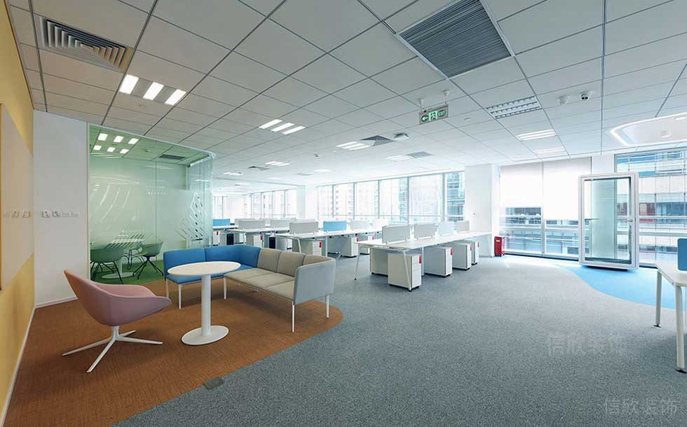 簡(jiǎn)約風(fēng)格商業(yè)機(jī)構(gòu)多功能辦公廳設(shè)計(jì)圖