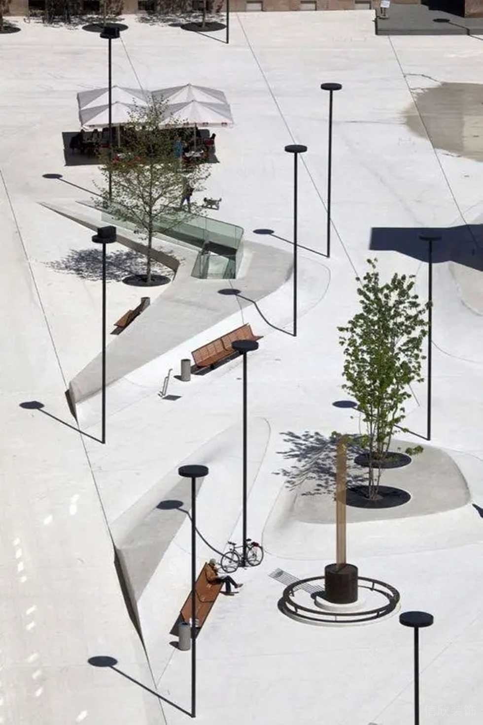 簡約風格公司廣場休閑區(qū)效果圖