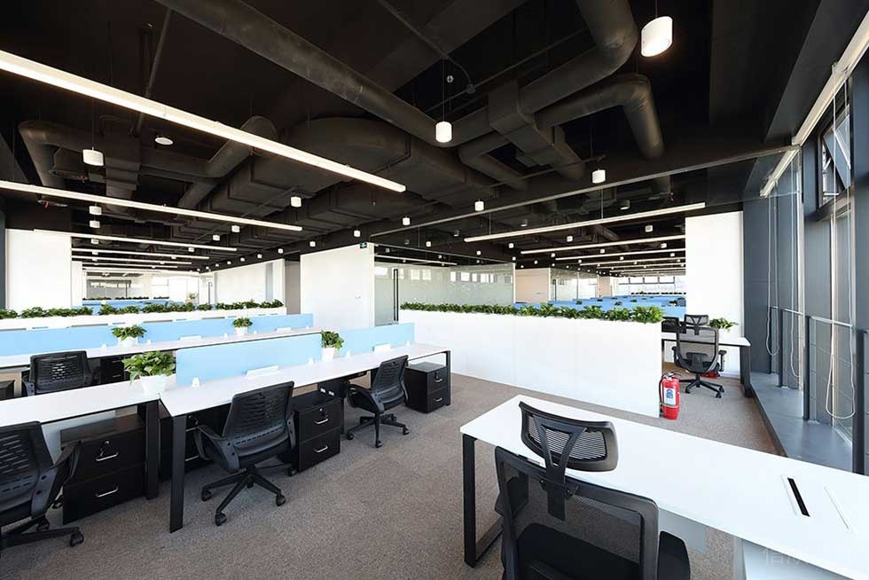 簡約風格公司公共辦公區(qū)裝修圖