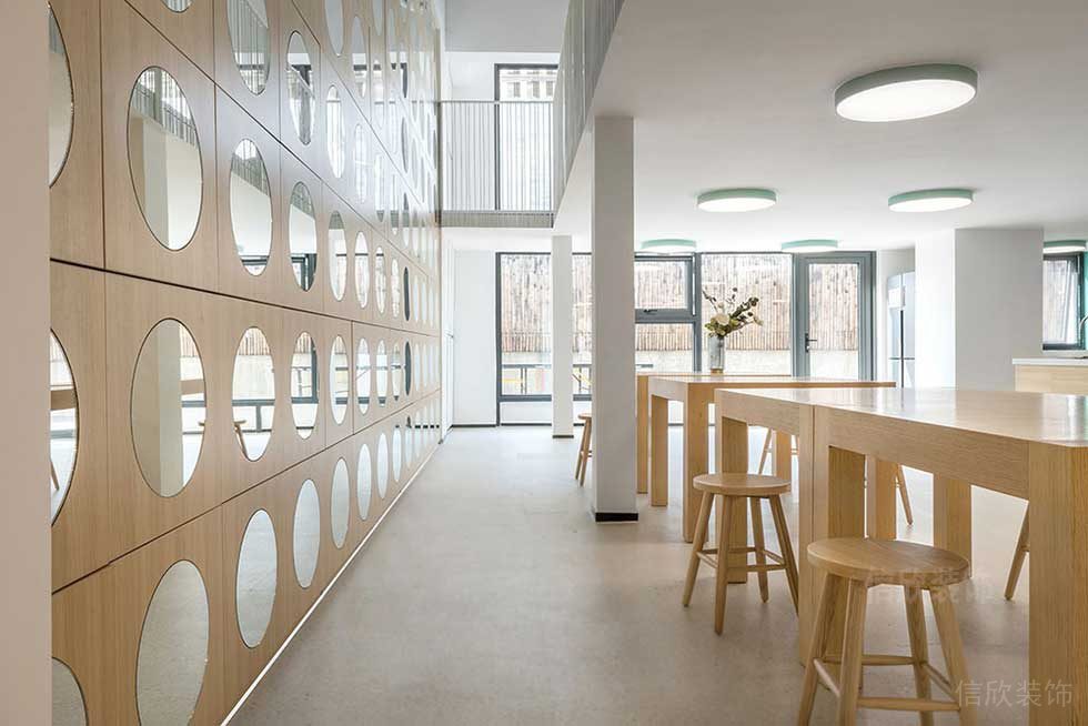 現(xiàn)代北歐風辦公室吧臺休閑廳裝修圖