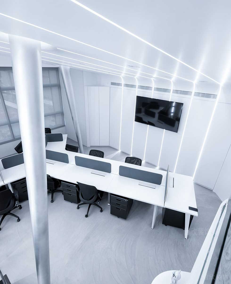 現代風格企業辦公室裝修圖