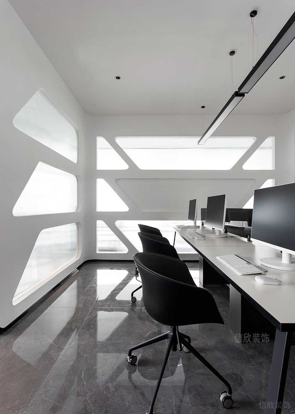 現(xiàn)代風(fēng)格商務(wù)辦公室裝修圖