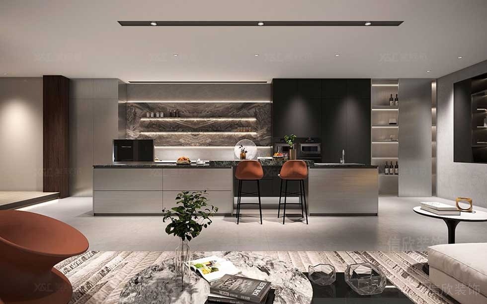 現(xiàn)代簡約風(fēng)格辦公室茶水間休閑區(qū)裝修圖