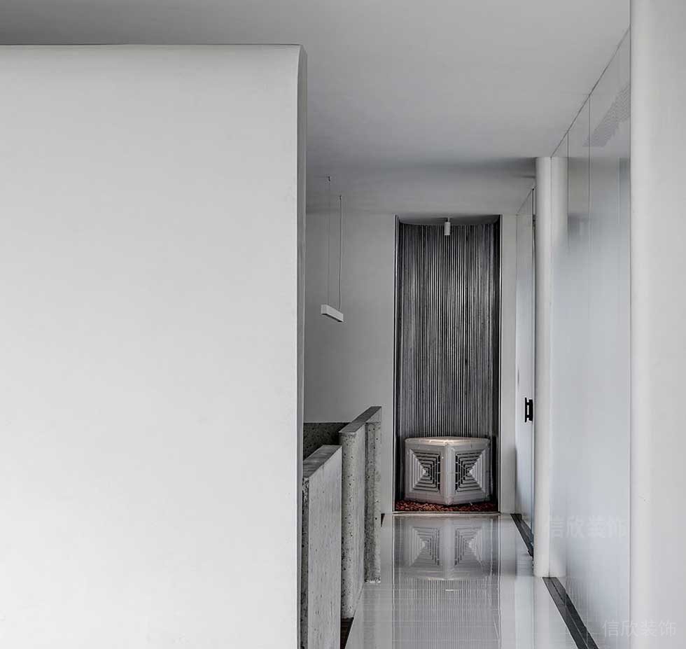 現代簡約風格辦公室樓梯走廊設計圖