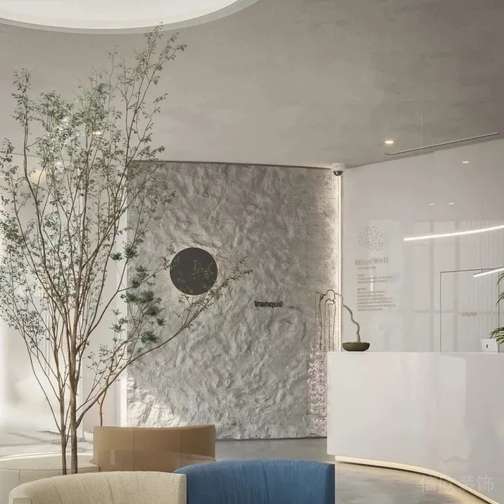 現(xiàn)代簡(jiǎn)約風(fēng)格商務(wù)辦公空間前廳裝修圖