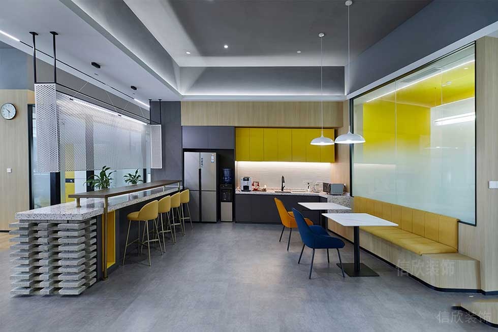 現(xiàn)代簡(jiǎn)約風(fēng)格商務(wù)辦公室茶水間效果圖