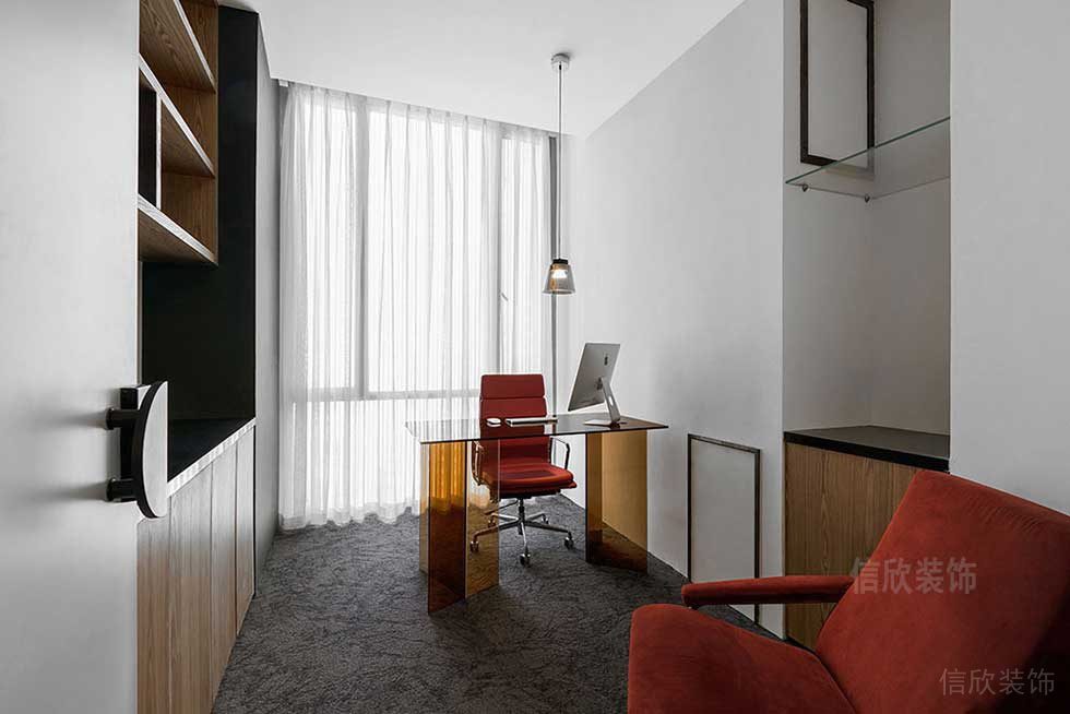 現代簡約風格公司案例經理辦公室效果圖