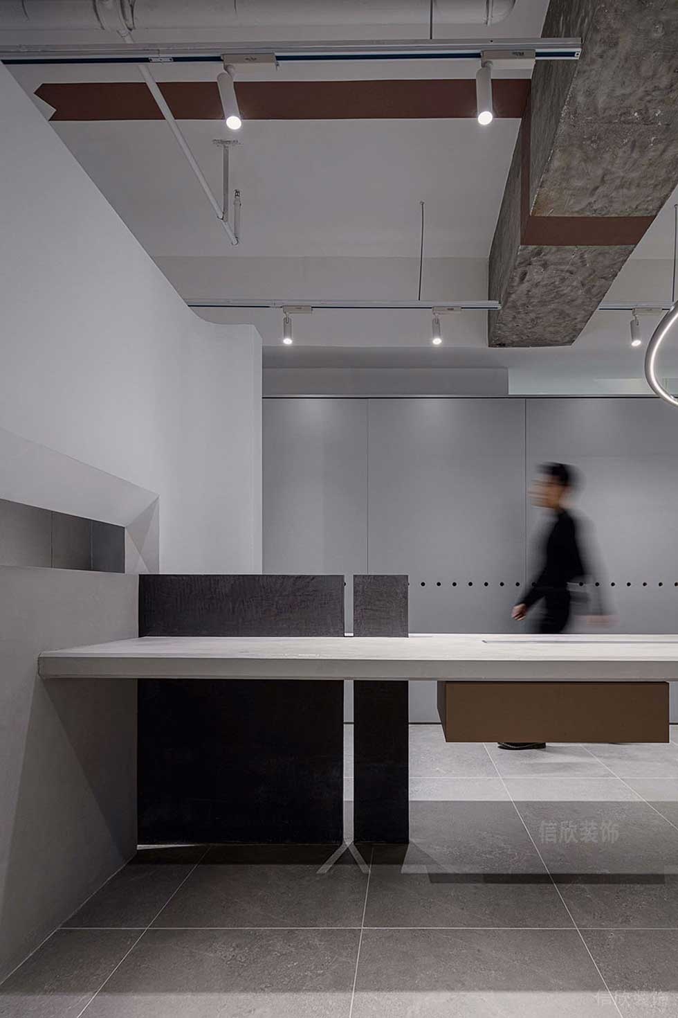 現(xiàn)代簡約風格公司空間特色辦公臺設(shè)計圖