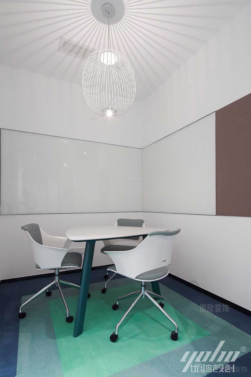 現(xiàn)代簡約風格公司商務(wù)洽談室效果圖