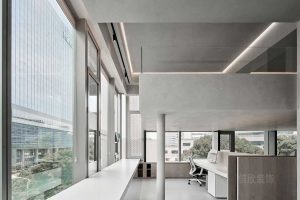 現(xiàn)代簡(jiǎn)約風(fēng)格寫(xiě)字樓一層綜合辦公區(qū)裝修圖