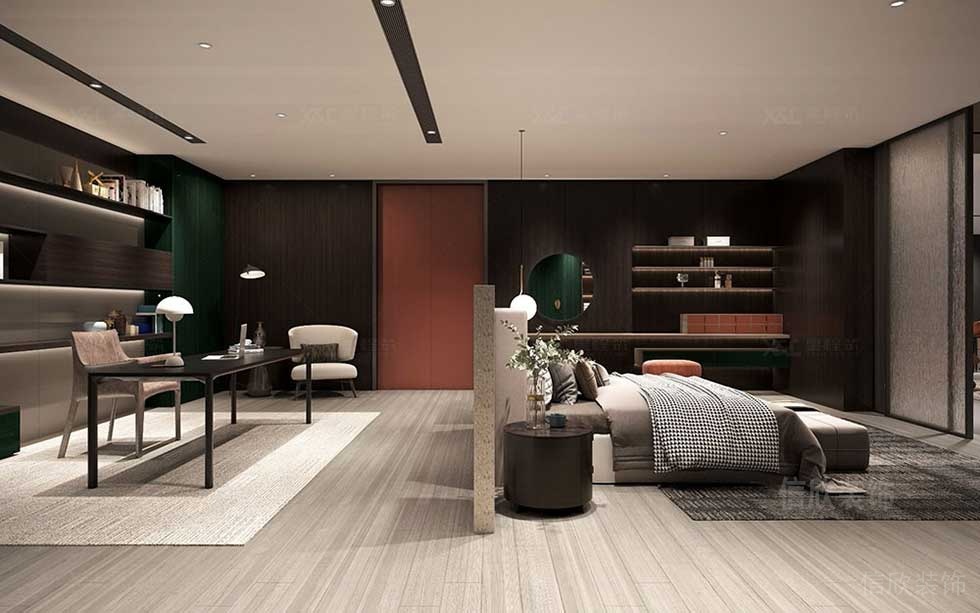 現代簡約風格公司總裁辦公室裝修圖