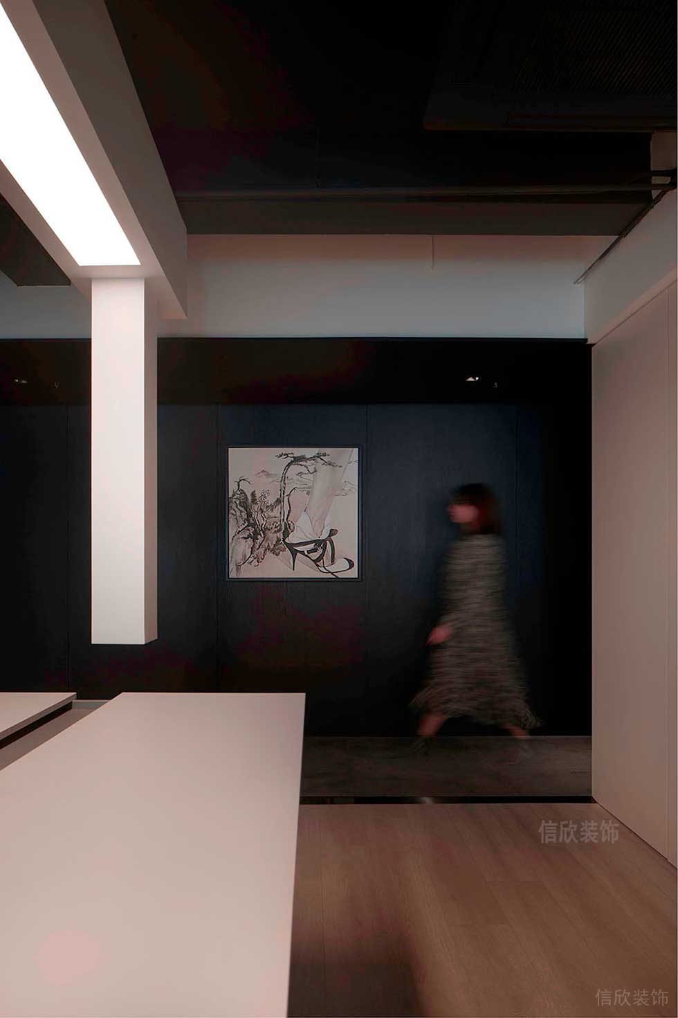 現(xiàn)代中式風(fēng)格辦公室過道裝修圖