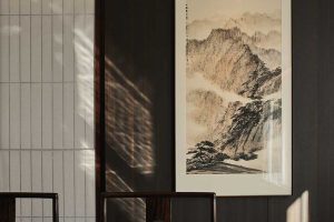 新中式風(fēng)格辦公空間裝修案例茶室設(shè)計圖