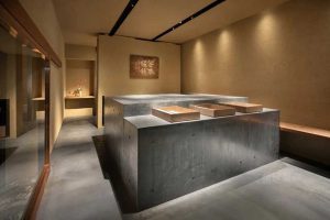 新中式風(fēng)格辦公室前廳設(shè)計圖