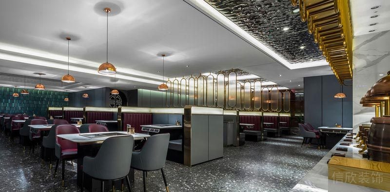 深圳福田自助餐廳裝修設(shè)計裝飾藝術(shù)吊燈