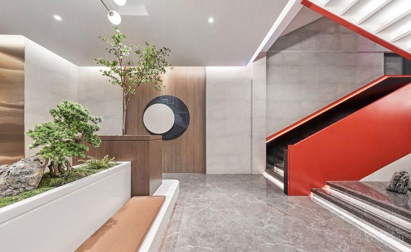 深圳科技園餐飲裝修設(shè)計案例 大廳