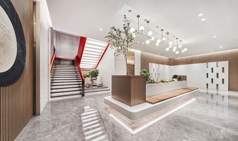 深圳科技園餐飲裝修設(shè)計案例 大廳