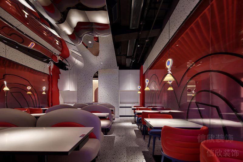 羅湖餐廳裝修設(shè)計(jì)效果圖家具組合