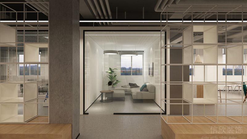 深圳龍華工業風辦公室裝修洽談區設計