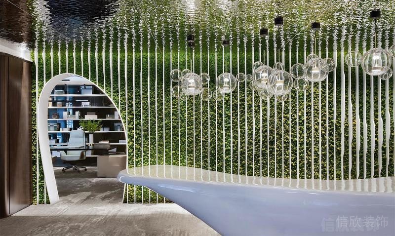 極具創(chuàng)意的田園風(fēng)辦公室 前臺(tái)區(qū)