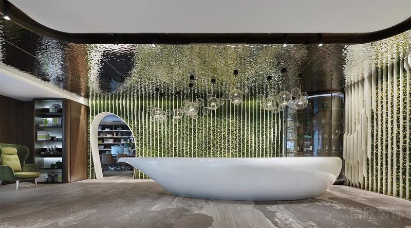 極具創(chuàng)意的田園風(fēng)辦公室 前臺(tái)區(qū)