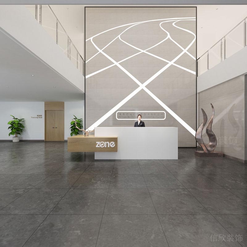 深圳市暖色調辦公室前臺 深圳市暖色調辦公室前臺