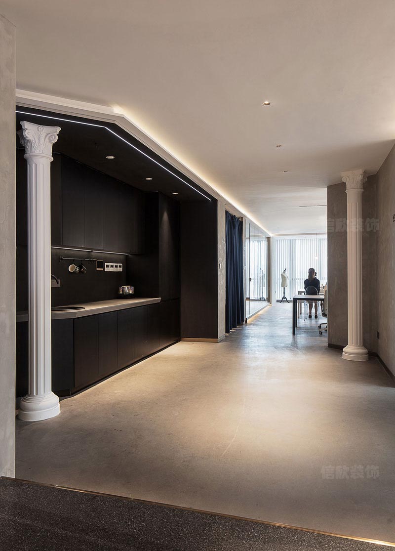 深圳南山現代工業風設計公司辦公室裝修茶水柜 深圳南山現代工業風設計公司辦公室裝修茶水柜