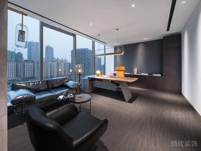 深圳鹽田辦公室裝修設(shè)計經(jīng)理辦公室效果圖