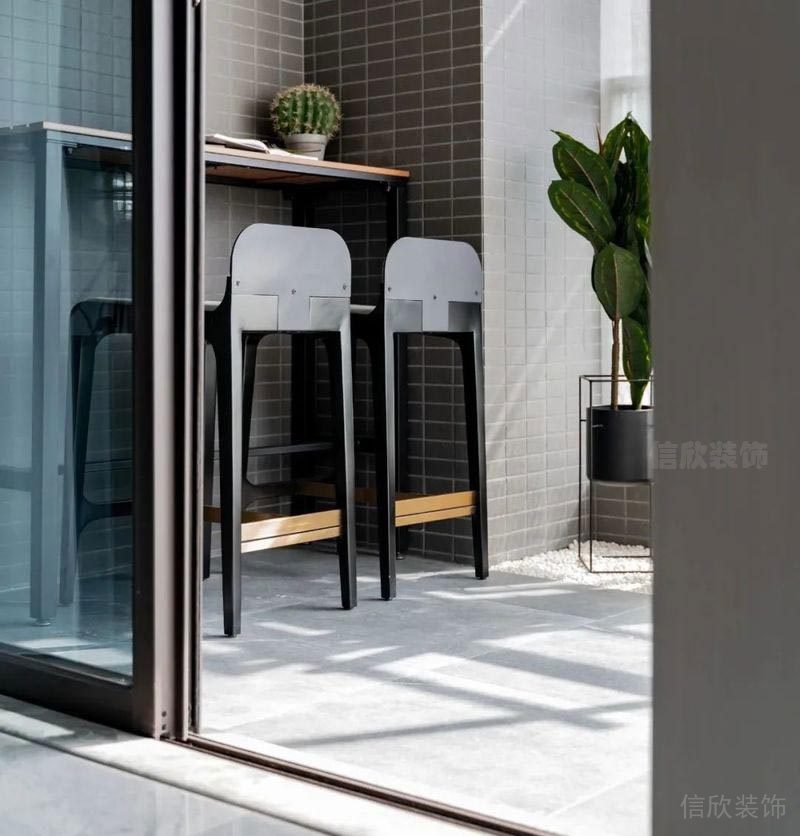 龍華區(qū)金地天悅灣家庭住宅舊房裝修 陽(yáng)臺(tái)