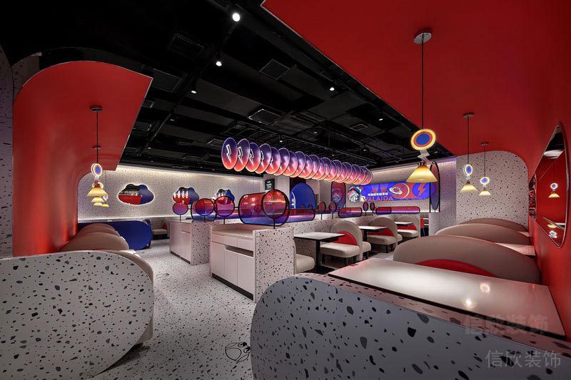 羅湖餐廳裝修設(shè)計(jì)效果圖地面鋪貼