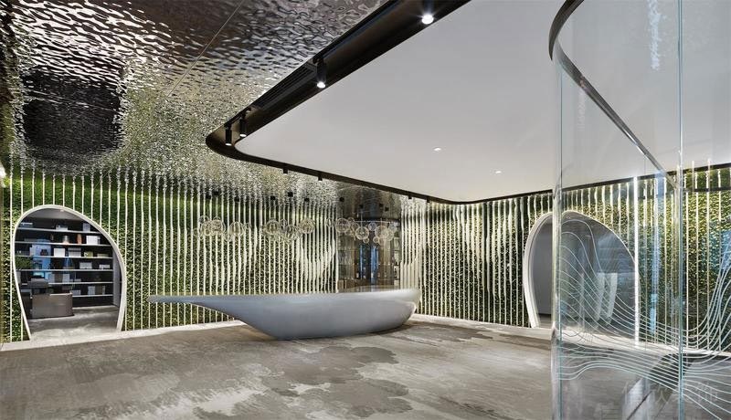 極具創(chuàng)意的田園風(fēng)辦公室 前臺(tái)區(qū)