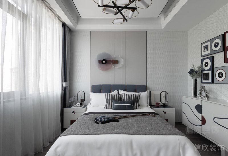 深圳寶安潤(rùn)科華府家居新房現(xiàn)代風(fēng)格裝修設(shè)計(jì)案例 臥室