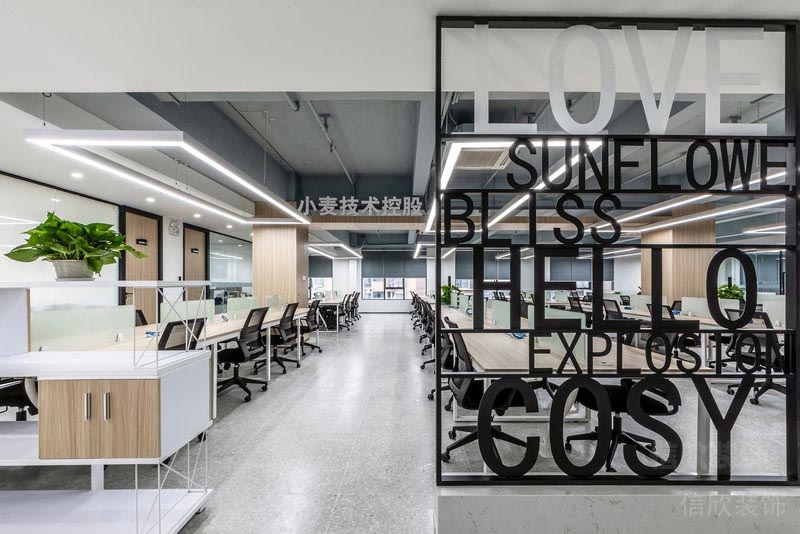 龍崗網(wǎng)絡(luò)公司辦公室辦公區(qū)裝修