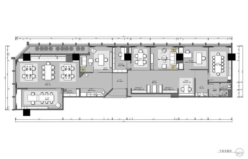 深圳南山現代工業風設計公司辦公室裝修平面布置圖 深圳南山現代工業風設計公司辦公室裝修平面布置圖