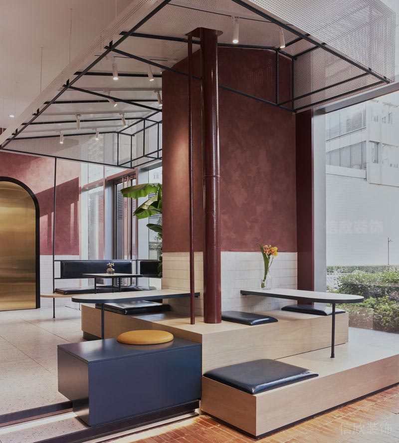 南山餐廳裝修設(shè)計效果圖家具組合