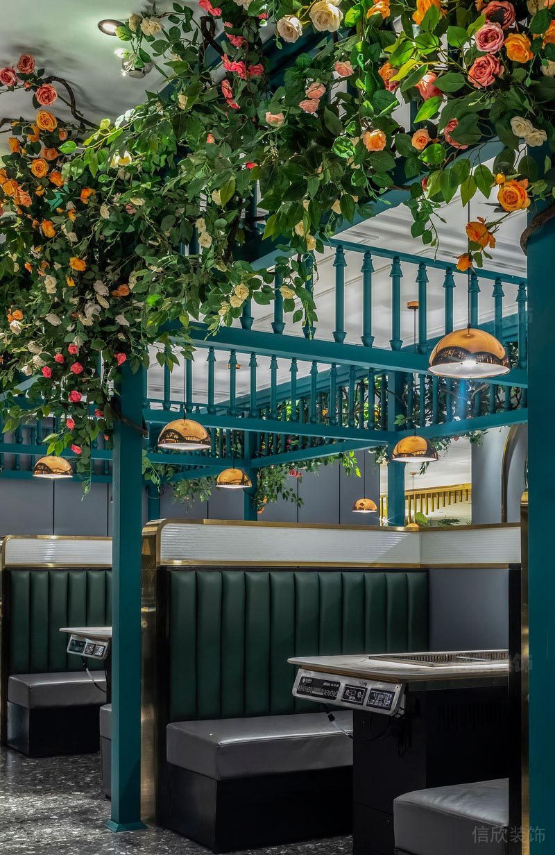 深圳福田自助餐廳裝修設(shè)計軟裝陳設(shè)