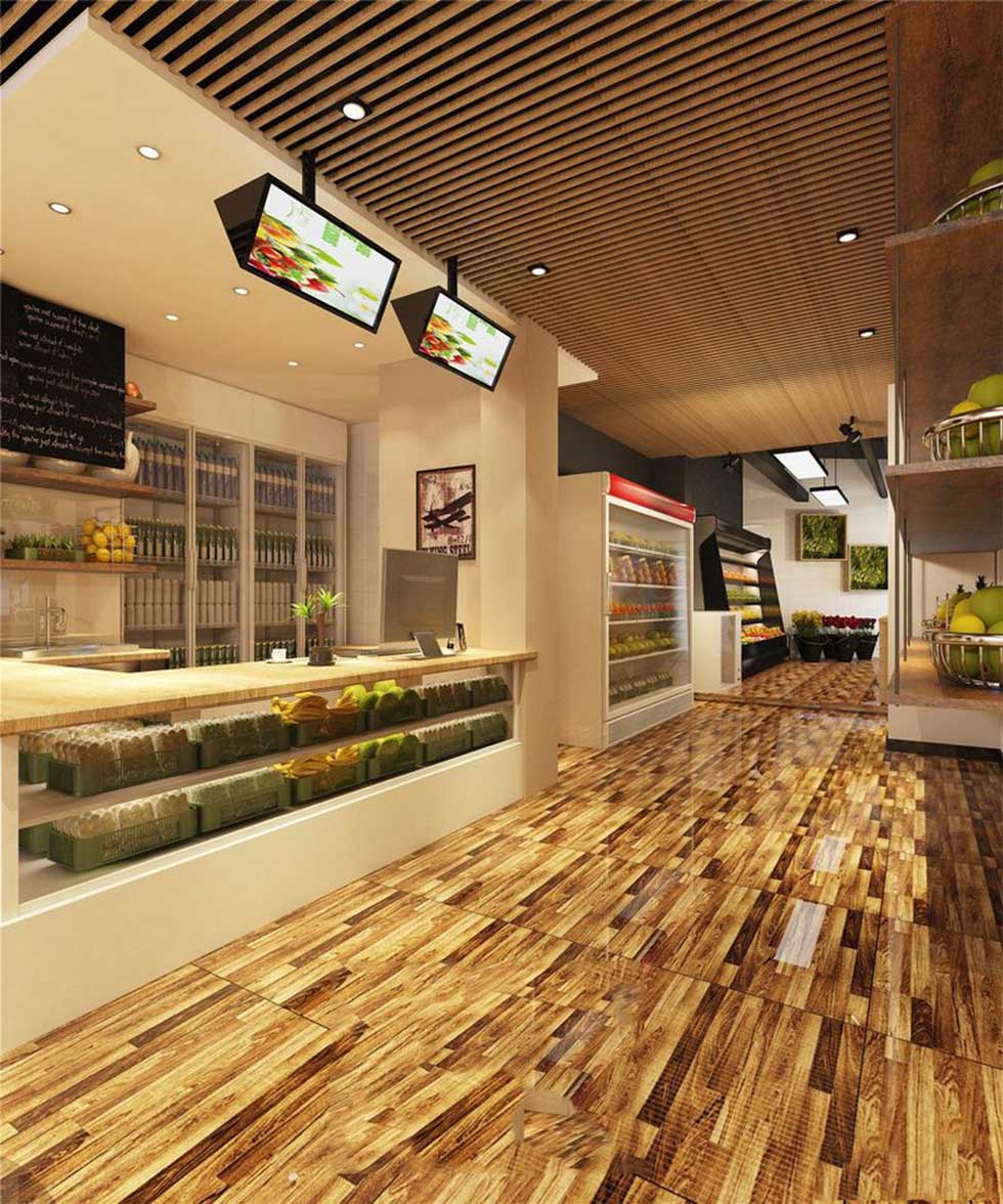 深圳羅湖水果店吧臺裝修案例 深圳羅湖水果店吧臺裝修案例