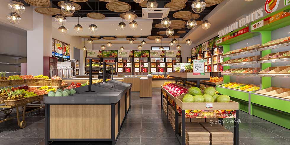深圳寶安水果店大廳裝修設計 深圳寶安水果店大廳裝修設計