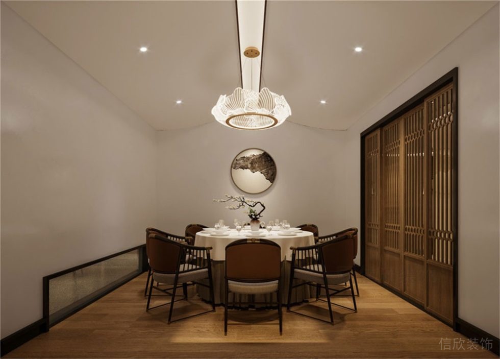 包房裝修設(shè)計(jì)屏風(fēng)木制獨(dú)立房間木質(zhì)地板餐廳效果圖